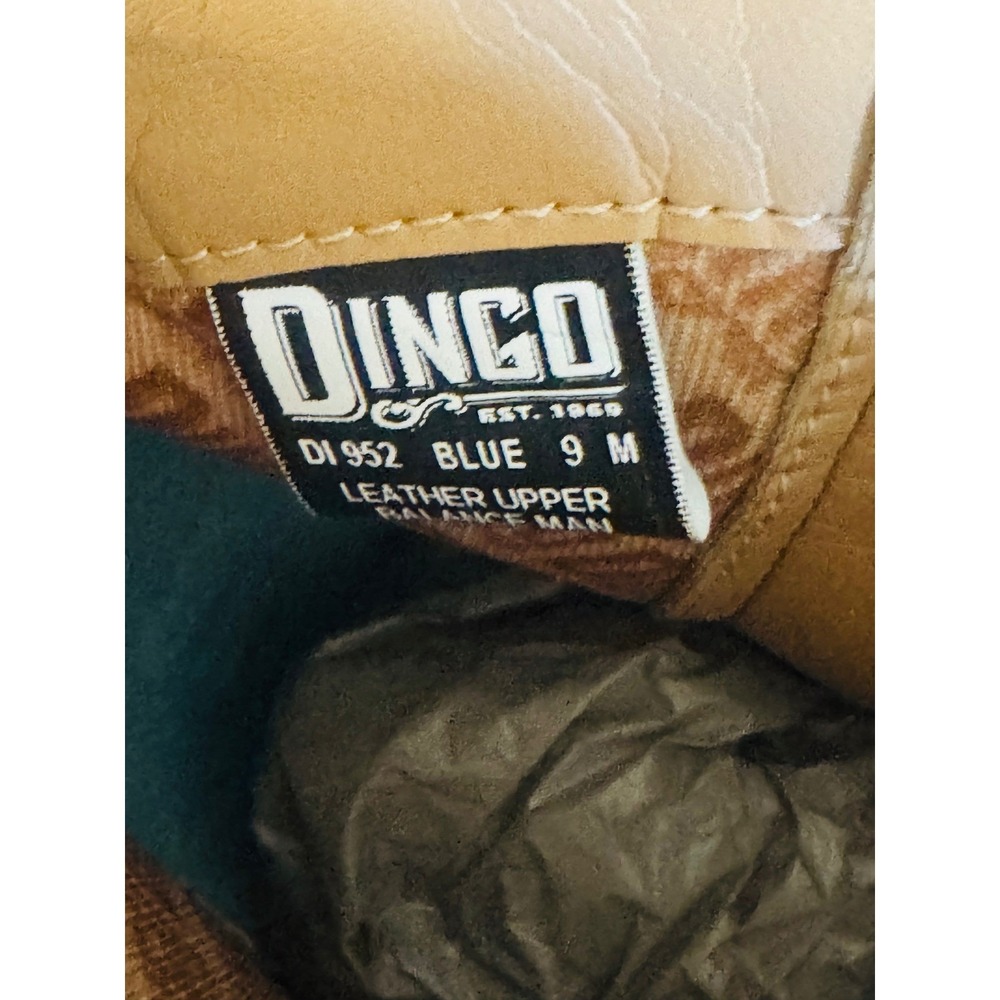 Dingo Womens Classy N' Sassy Snip Toe Leather Ankle Boots, Size 9 Denim Blue NWT - Picture 6 of 15